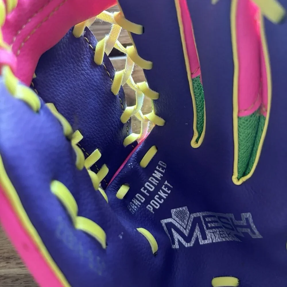 Franklin Girls baseball Glove Mesh Tek 9.5 22814 Multicolored RHT Youth Sports